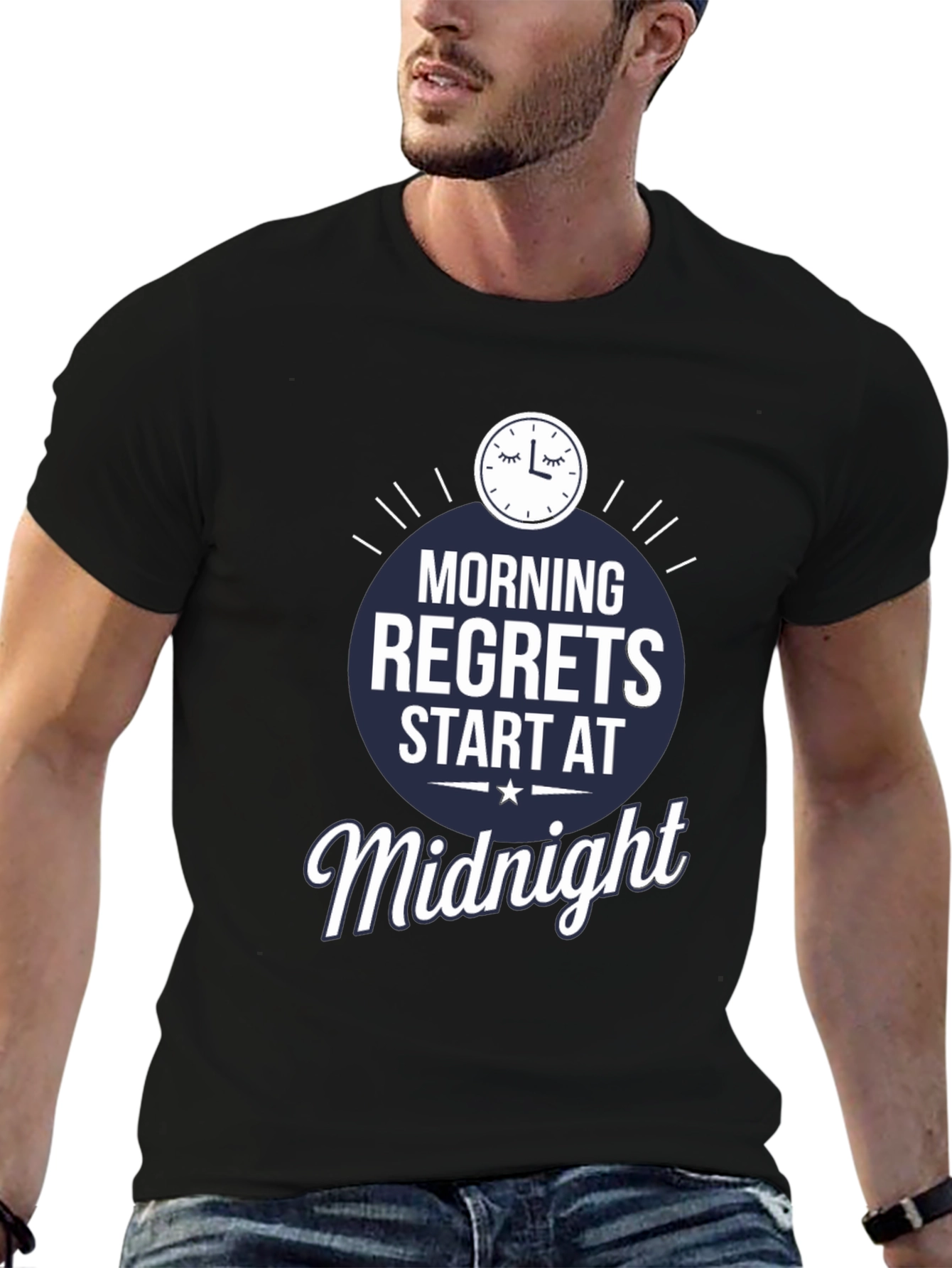 Morning Regrets Midnight Graphic T-Shirt