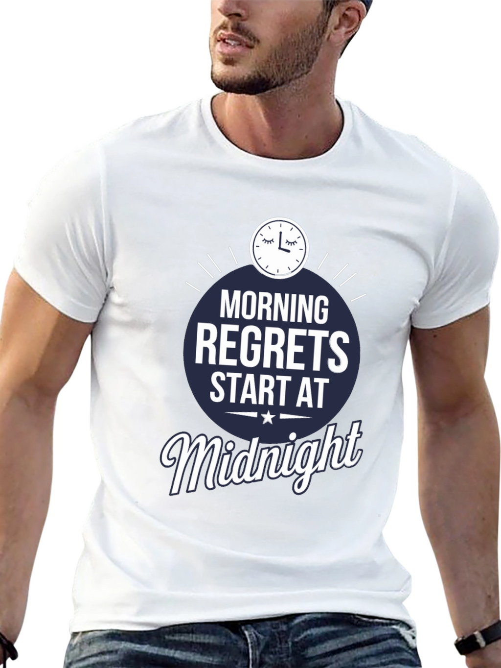 Morning Regrets Midnight Graphic T-Shirt