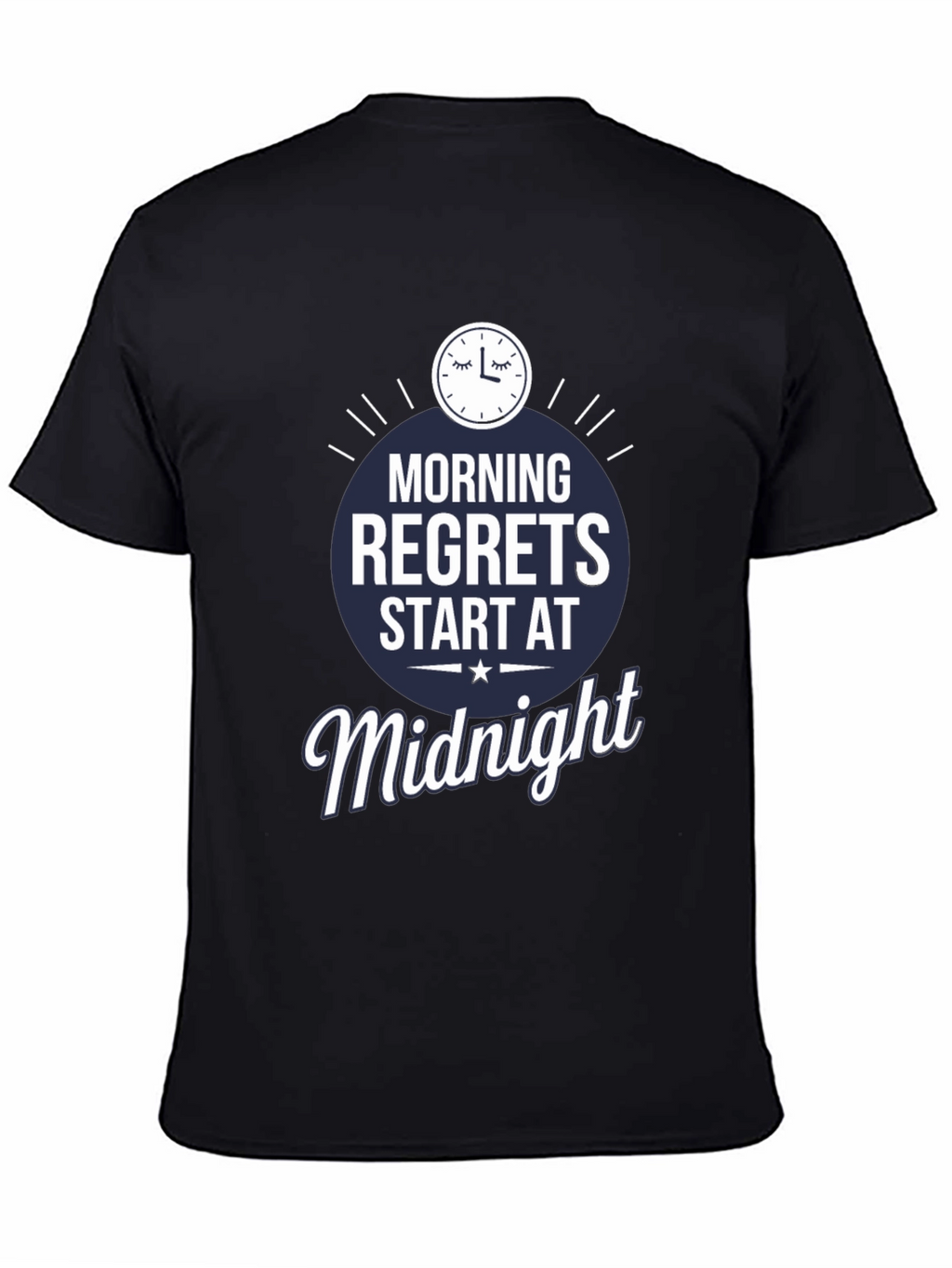 Morning Regrets Midnight Graphic T-Shirt