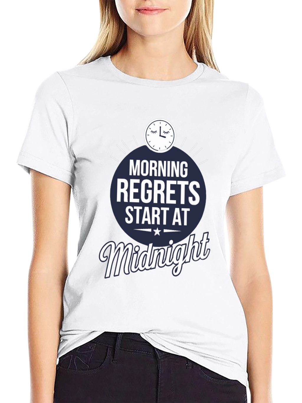 Morning Regrets Midnight Graphic T-Shirt
