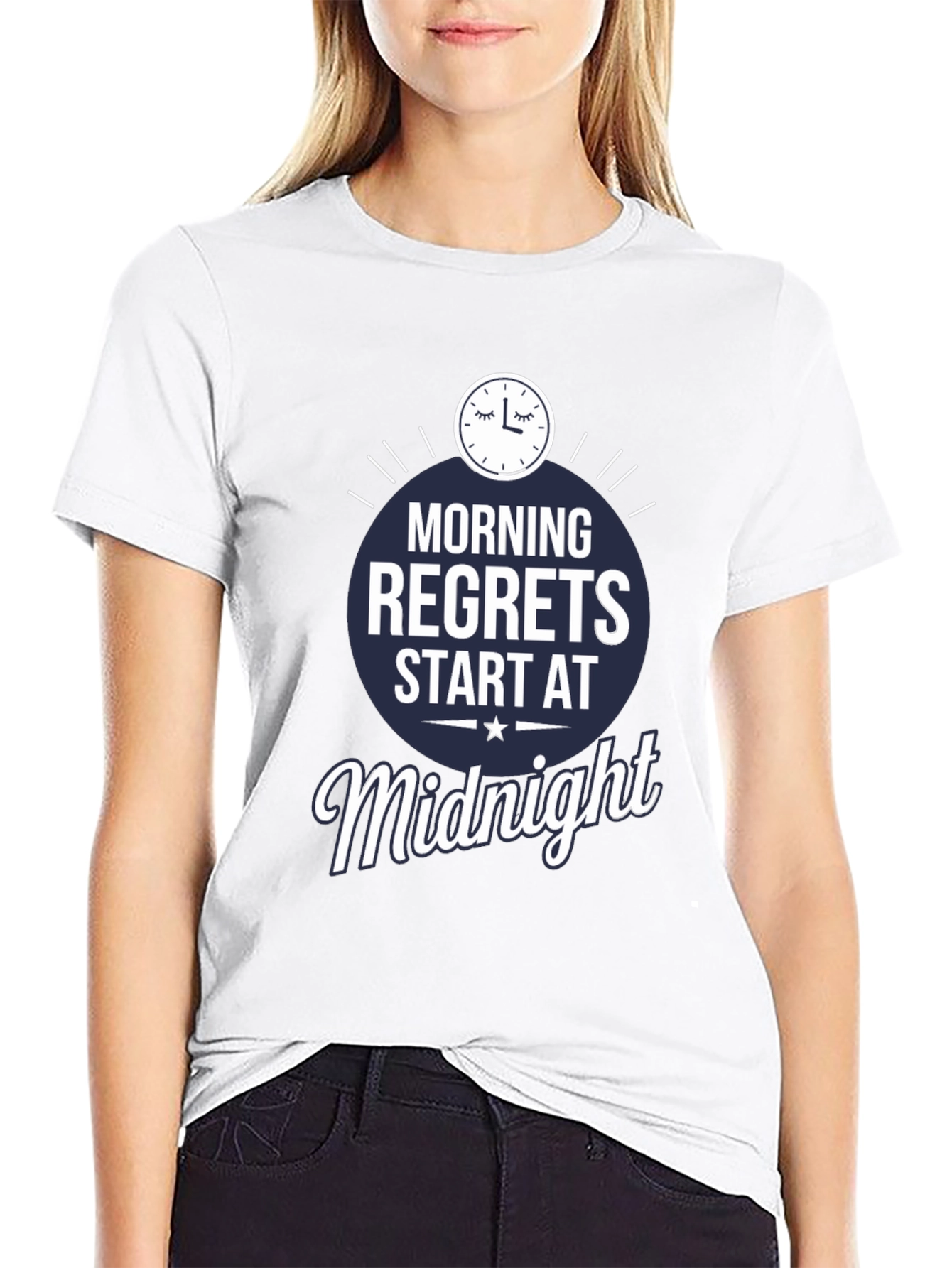 Morning Regrets Midnight Graphic T-Shirt