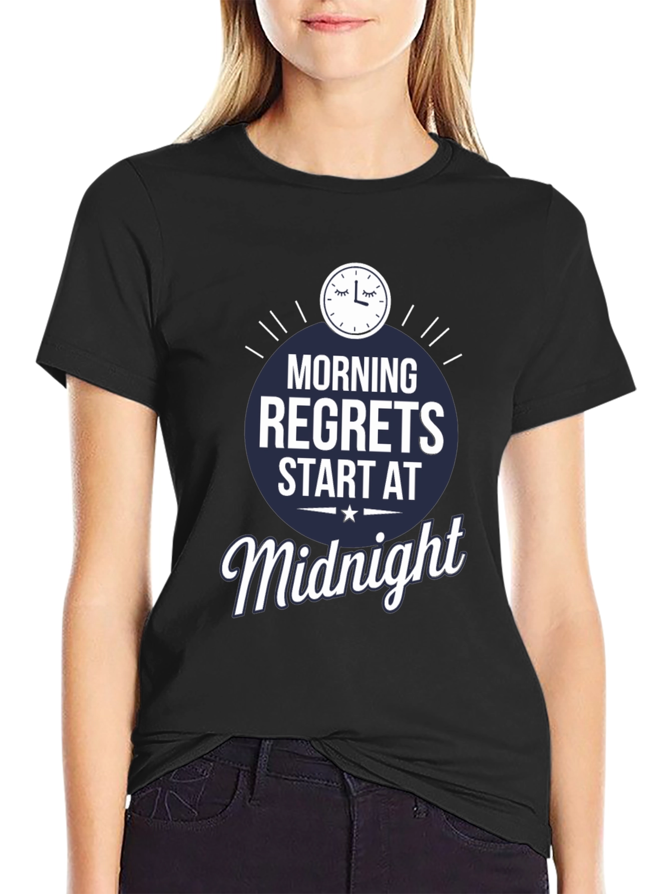 Morning Regrets Midnight Graphic T-Shirt
