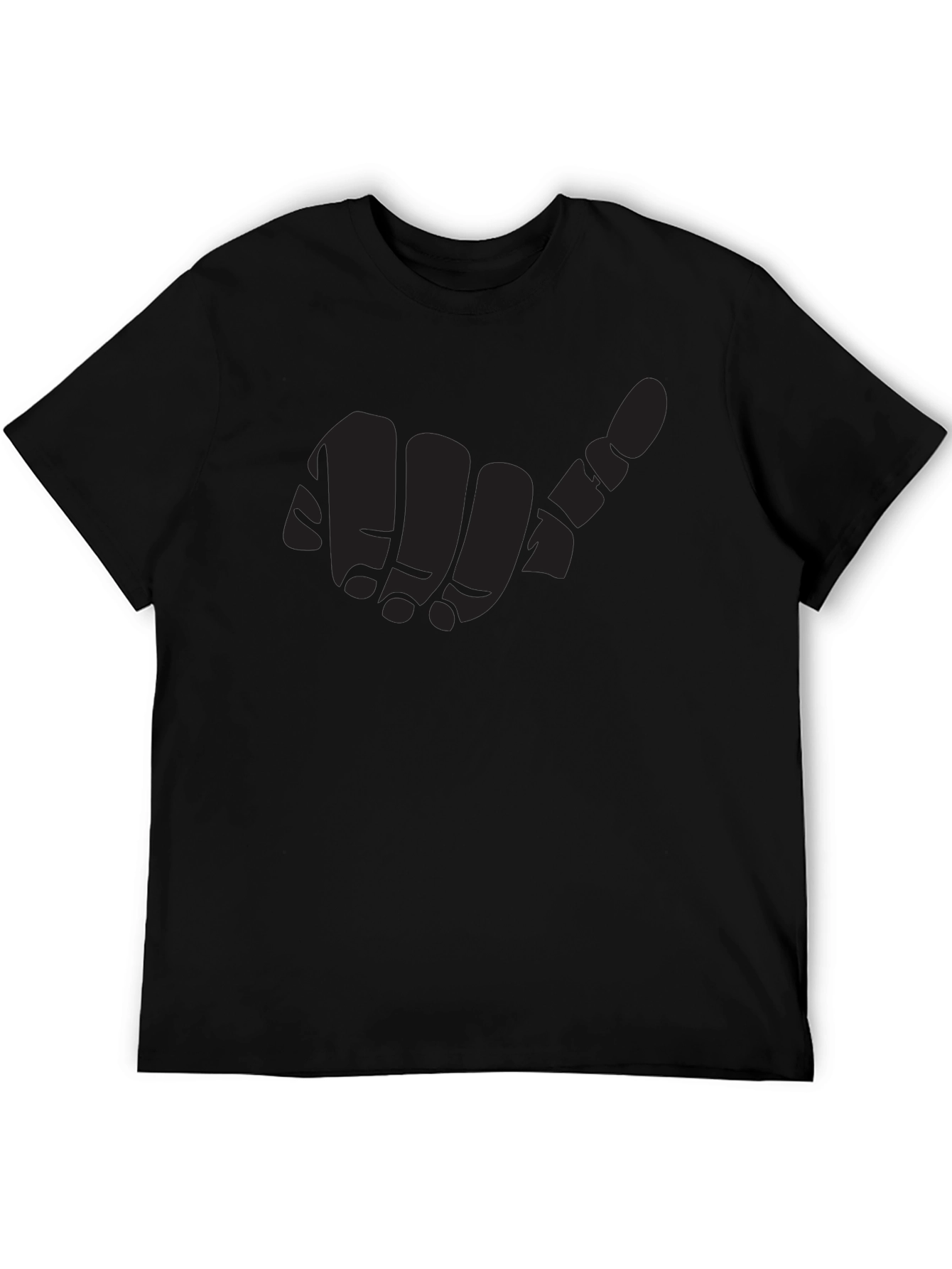 Hang Loose Graphic Tee - Black Casual Comfort