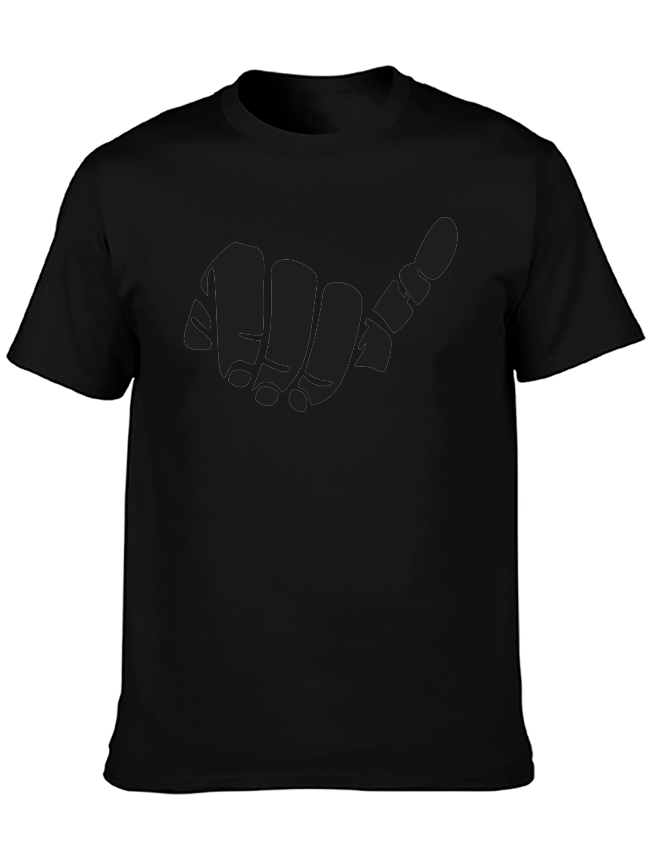 Hang Loose Graphic Tee - Black Casual Comfort