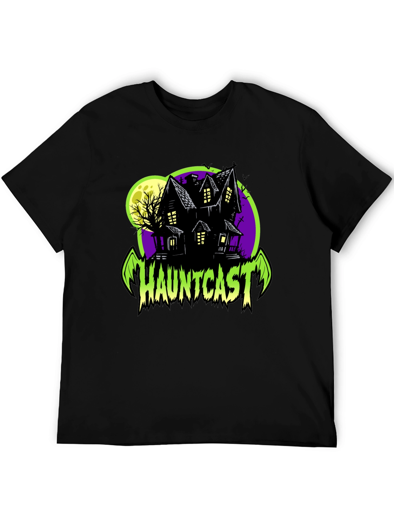 Hauntcast Haunted House T-Shirt - Spooky Season Apparel