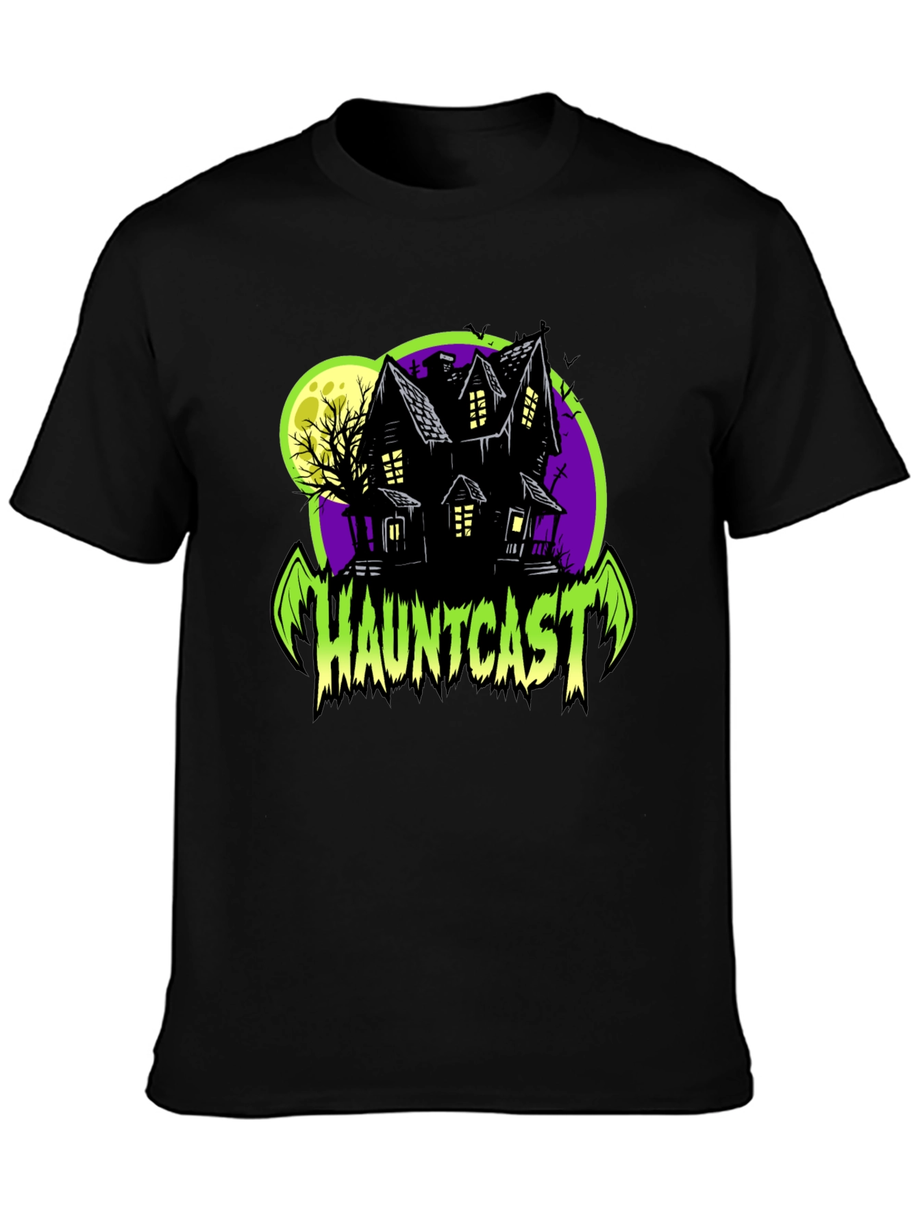 Hauntcast Haunted House T-Shirt - Spooky Season Apparel