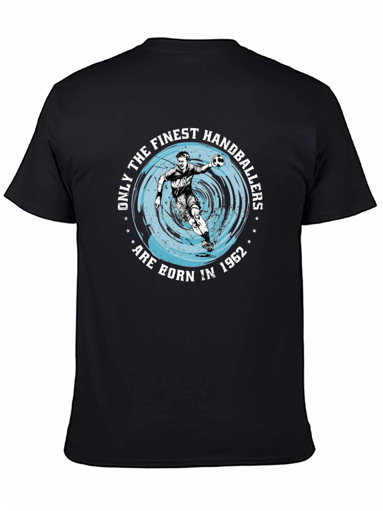 Finest Handballers Born in 1962 Black T-Shirt
