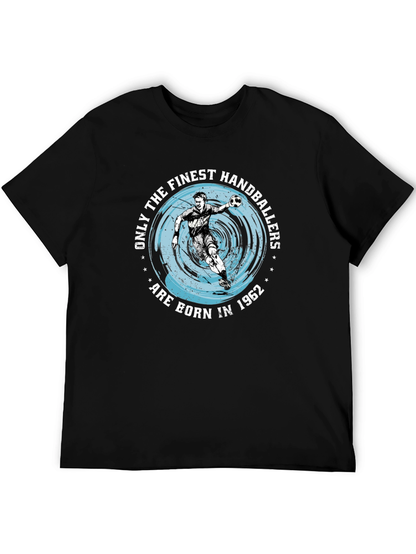 Finest Handballers Born in 1962 Black T-Shirt