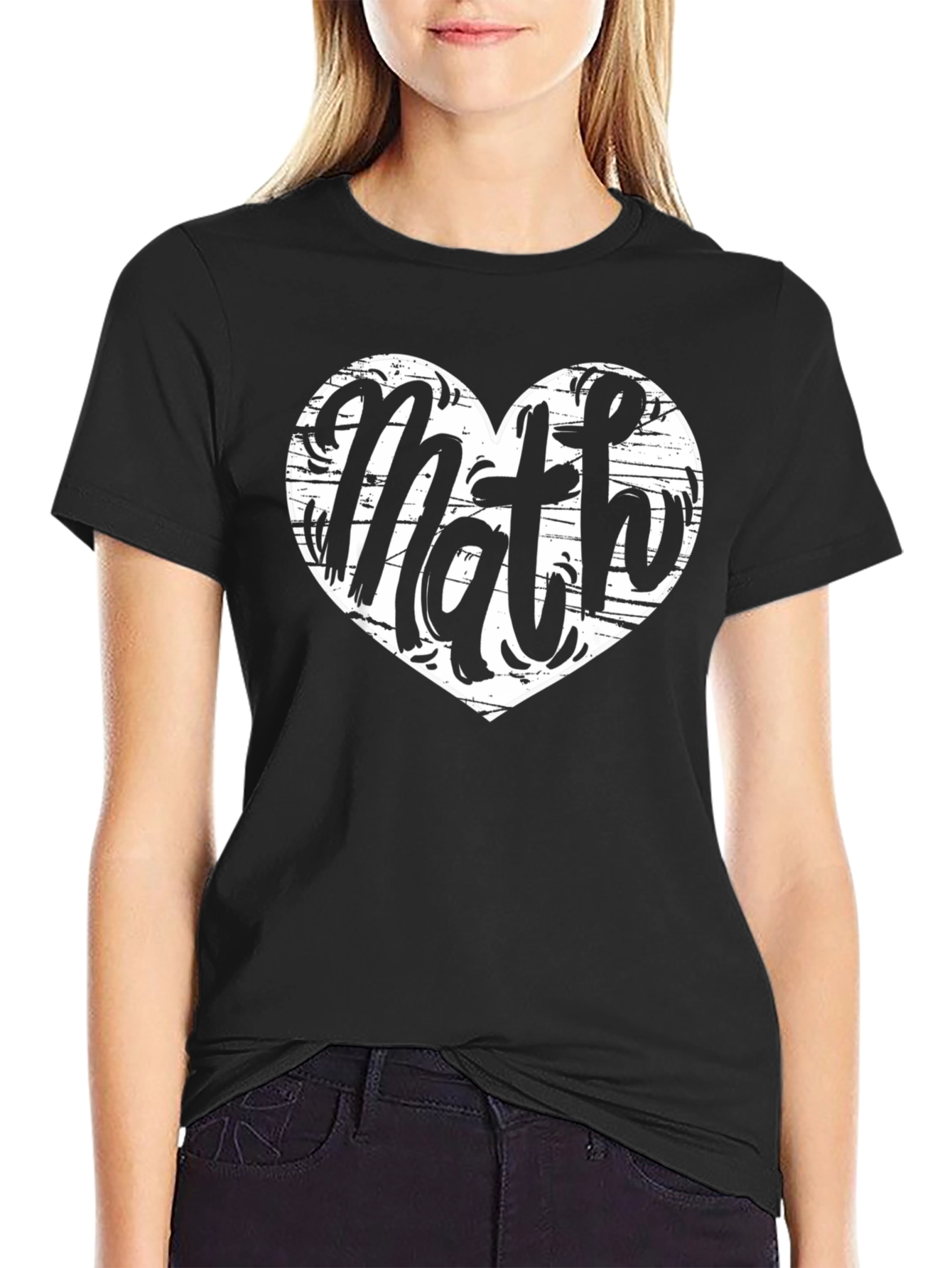 Math Heart T-Shirt - Love for Mathematics