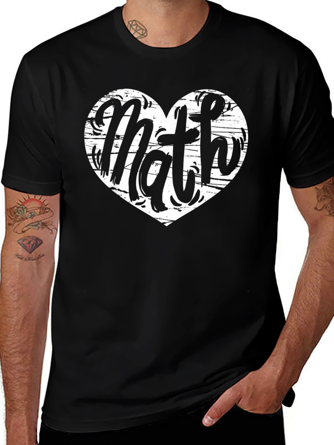 Math Heart T-Shirt - Love for Mathematics