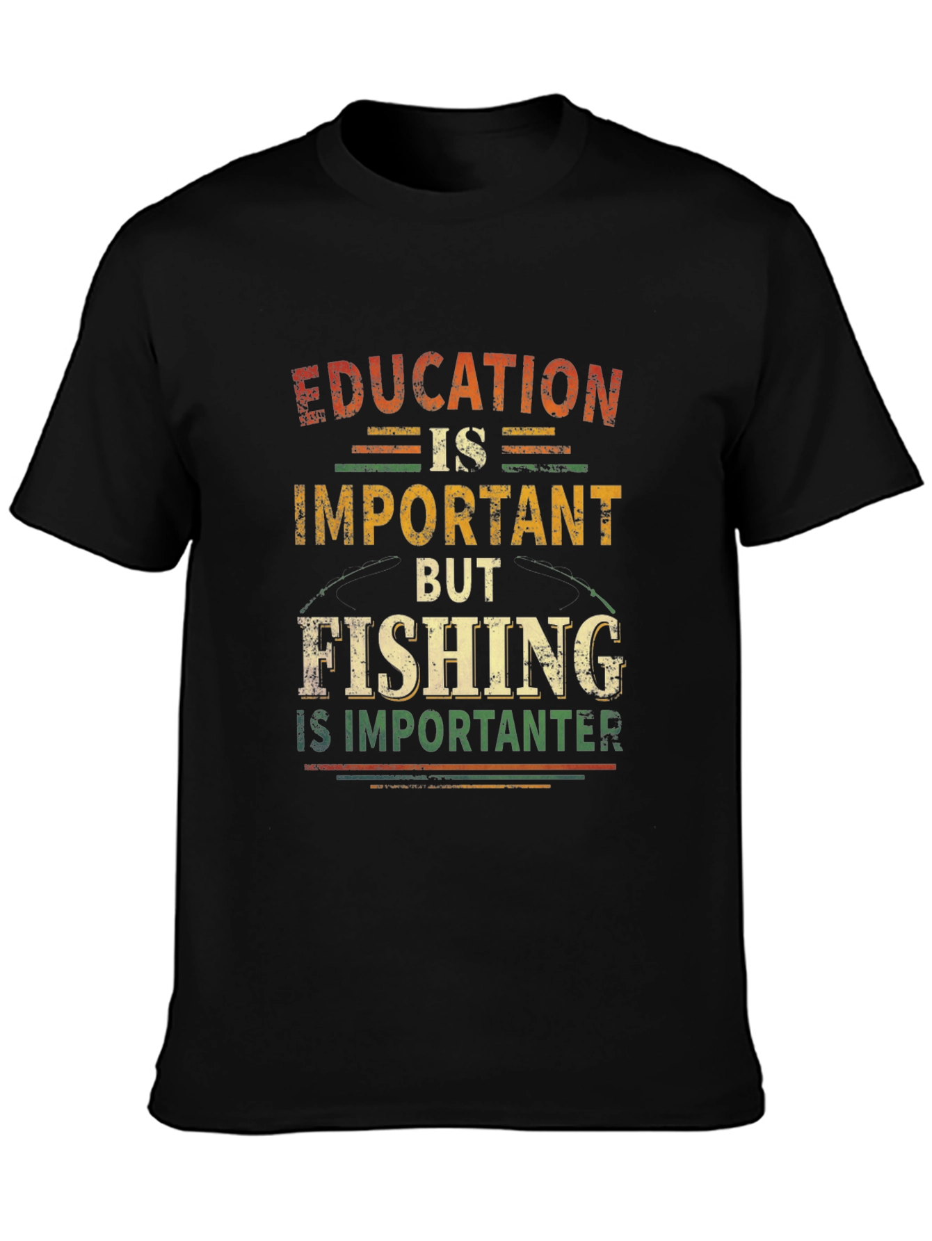 Fishing is Importanter Graphic T-Shirt