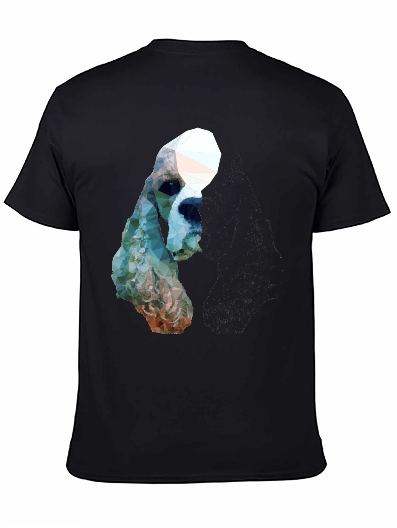 Geometric Dog Graphic T-Shirt
