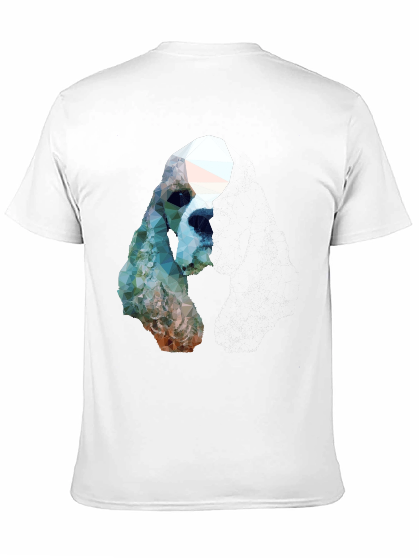 Geometric Dog Graphic T-Shirt