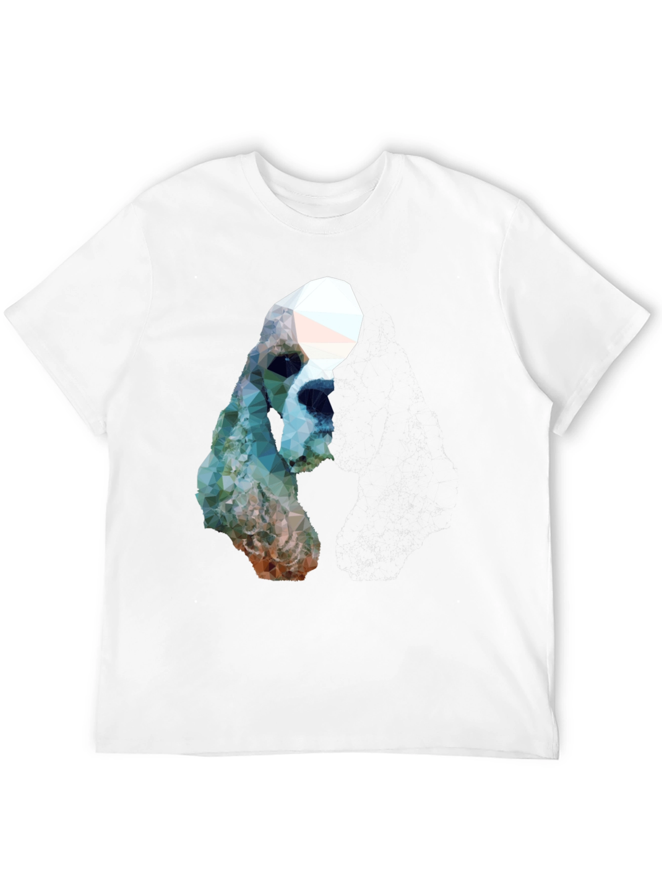 Geometric Dog Graphic T-Shirt