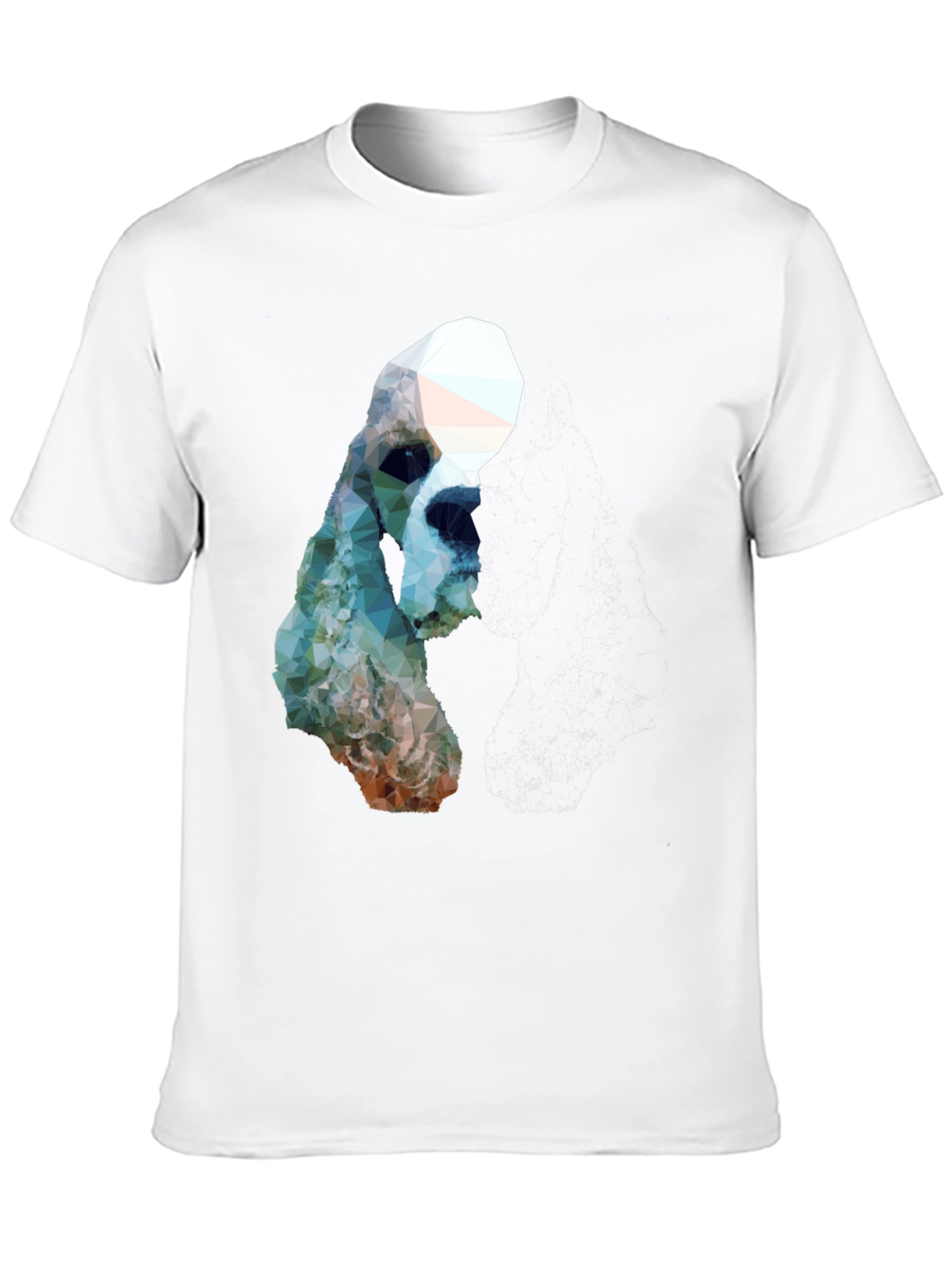 Geometric Dog Graphic T-Shirt