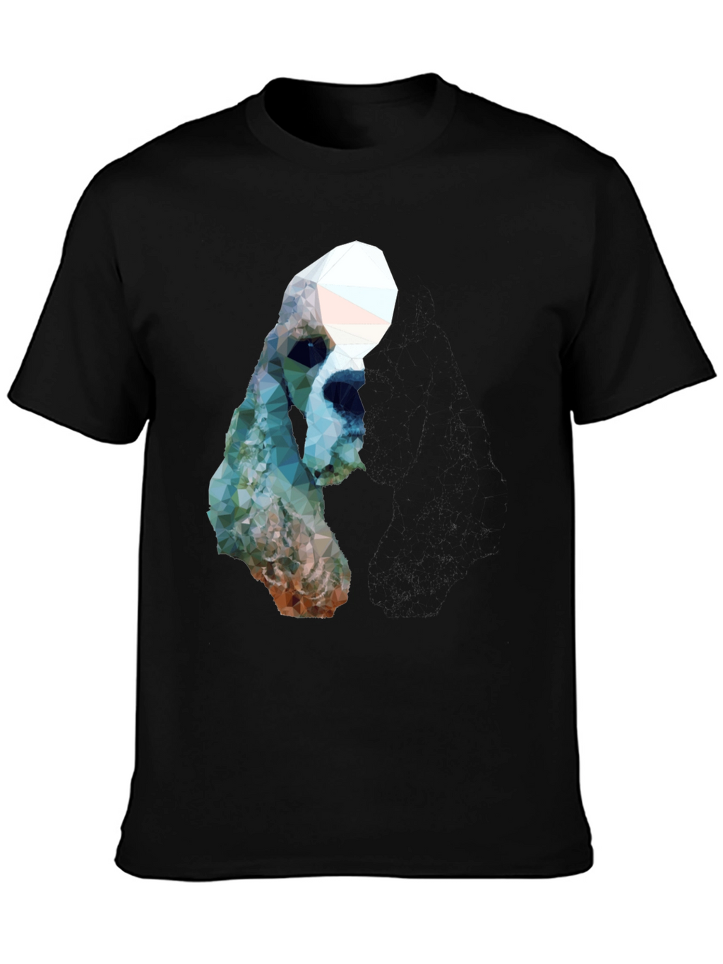 Geometric Dog Graphic T-Shirt