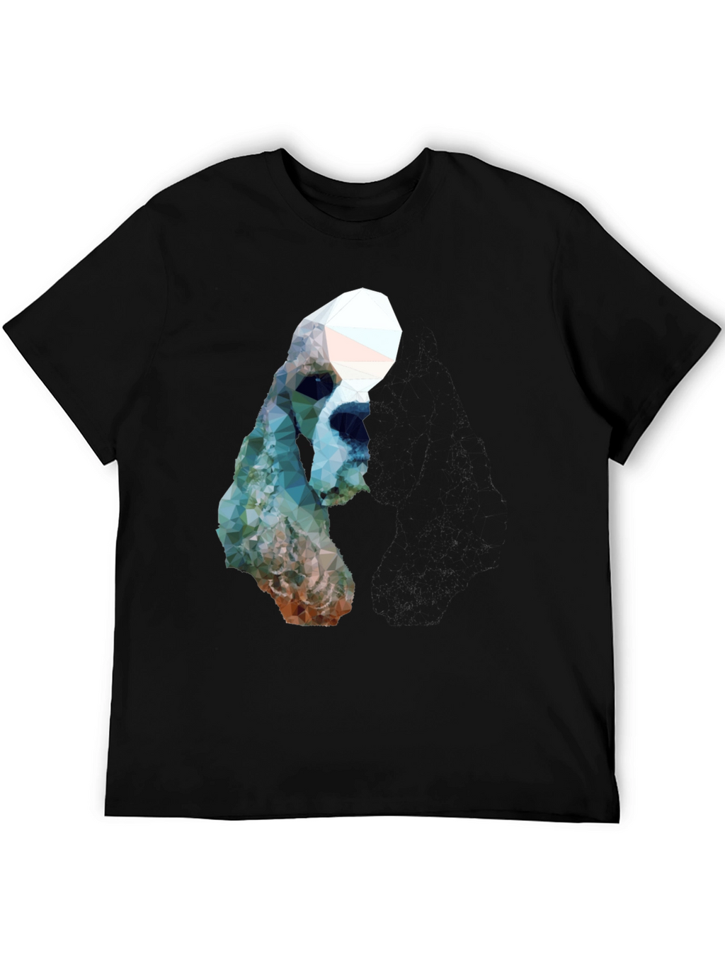 Geometric Dog Graphic T-Shirt