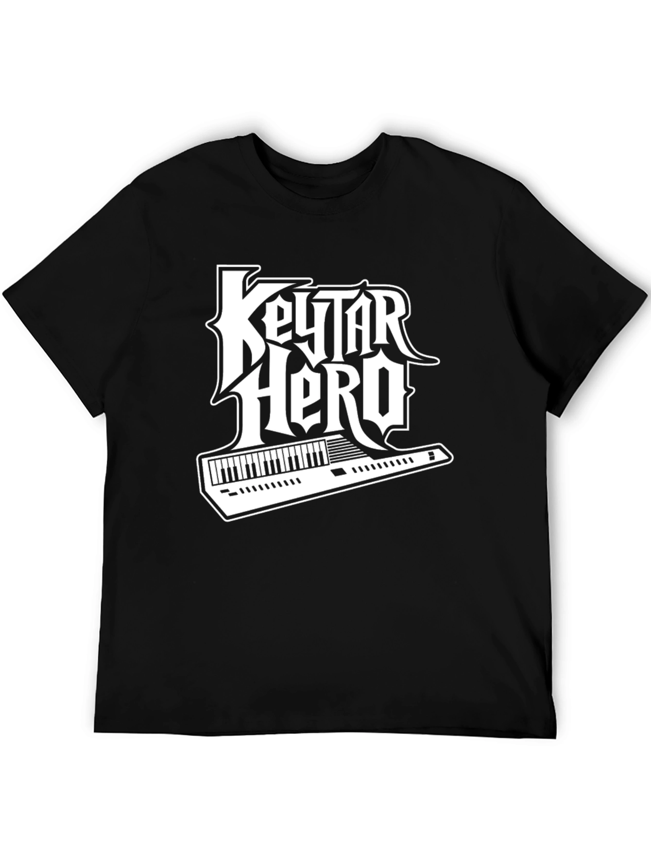Keytar Hero Black T-Shirt - Music Lover Tee