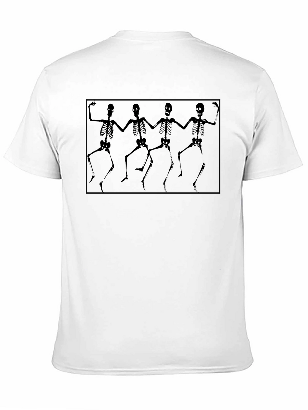 Dancing Skeletons Graphic Black T-Shirt