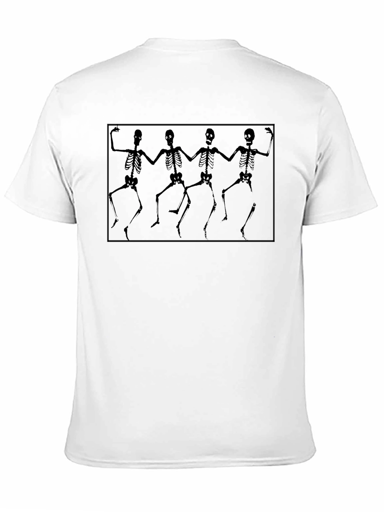 Dancing Skeletons Graphic Black T-Shirt