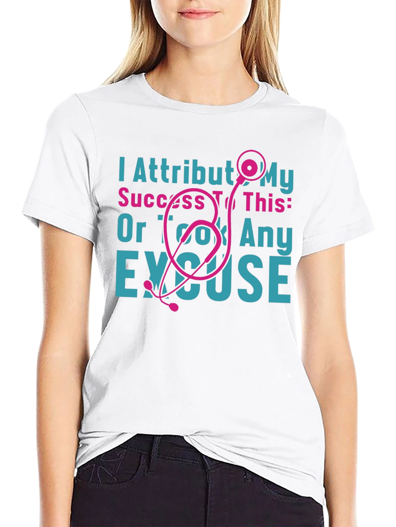 I Attribut My Success Stethoscope Tee