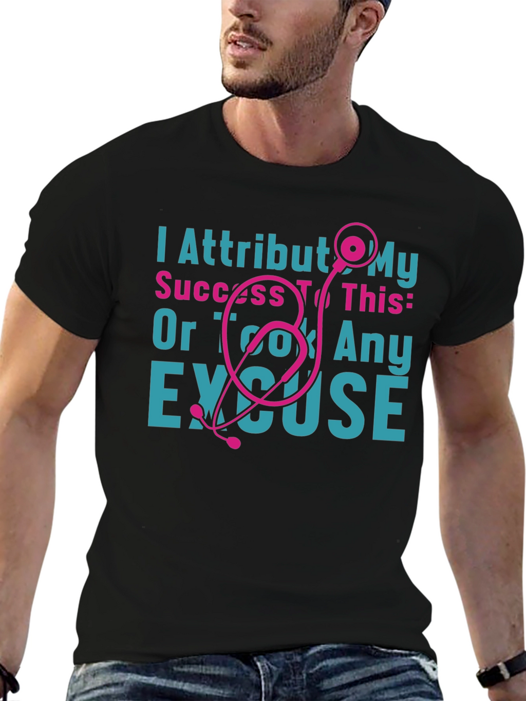 I Attribut My Success Stethoscope Tee