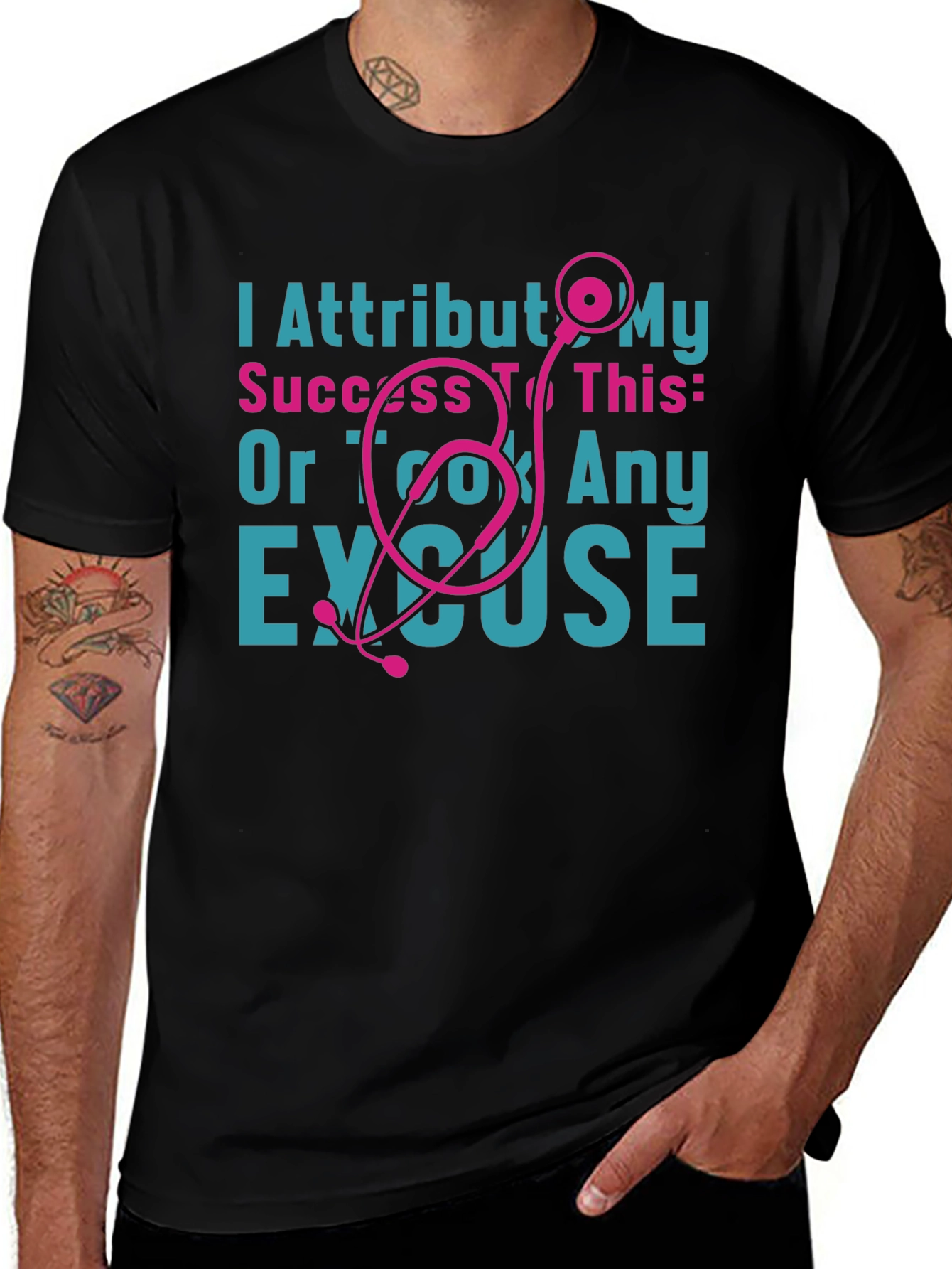 I Attribut My Success Stethoscope Tee