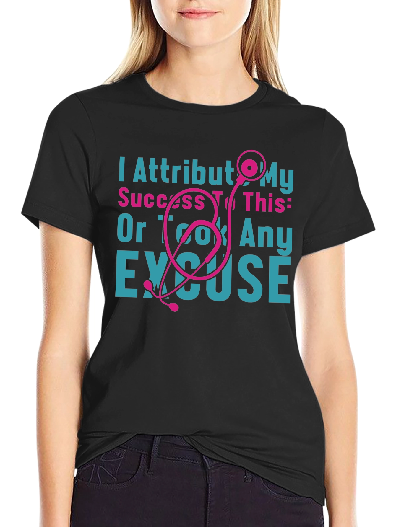 I Attribut My Success Stethoscope Tee