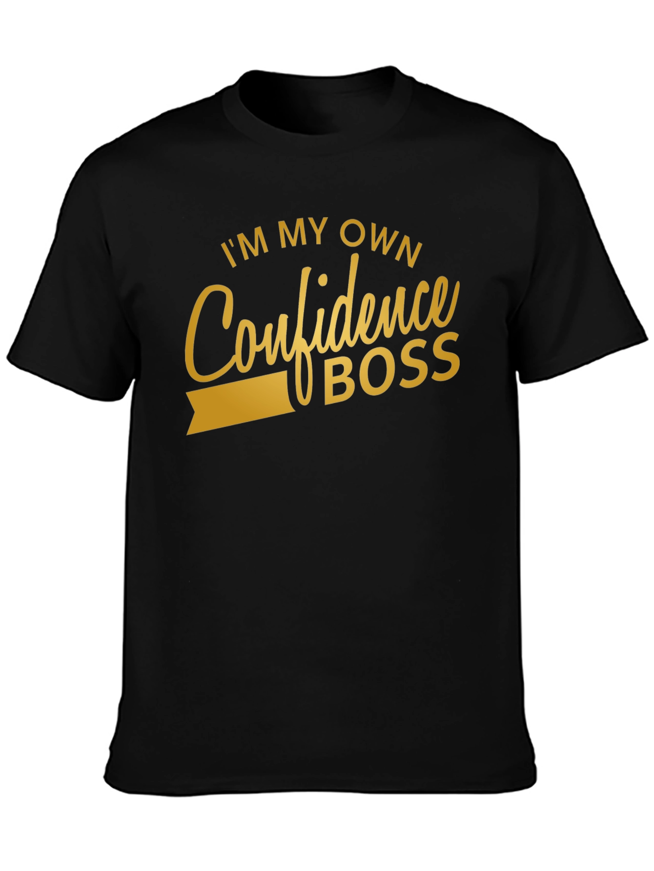 Confidence Boss Black T-Shirt