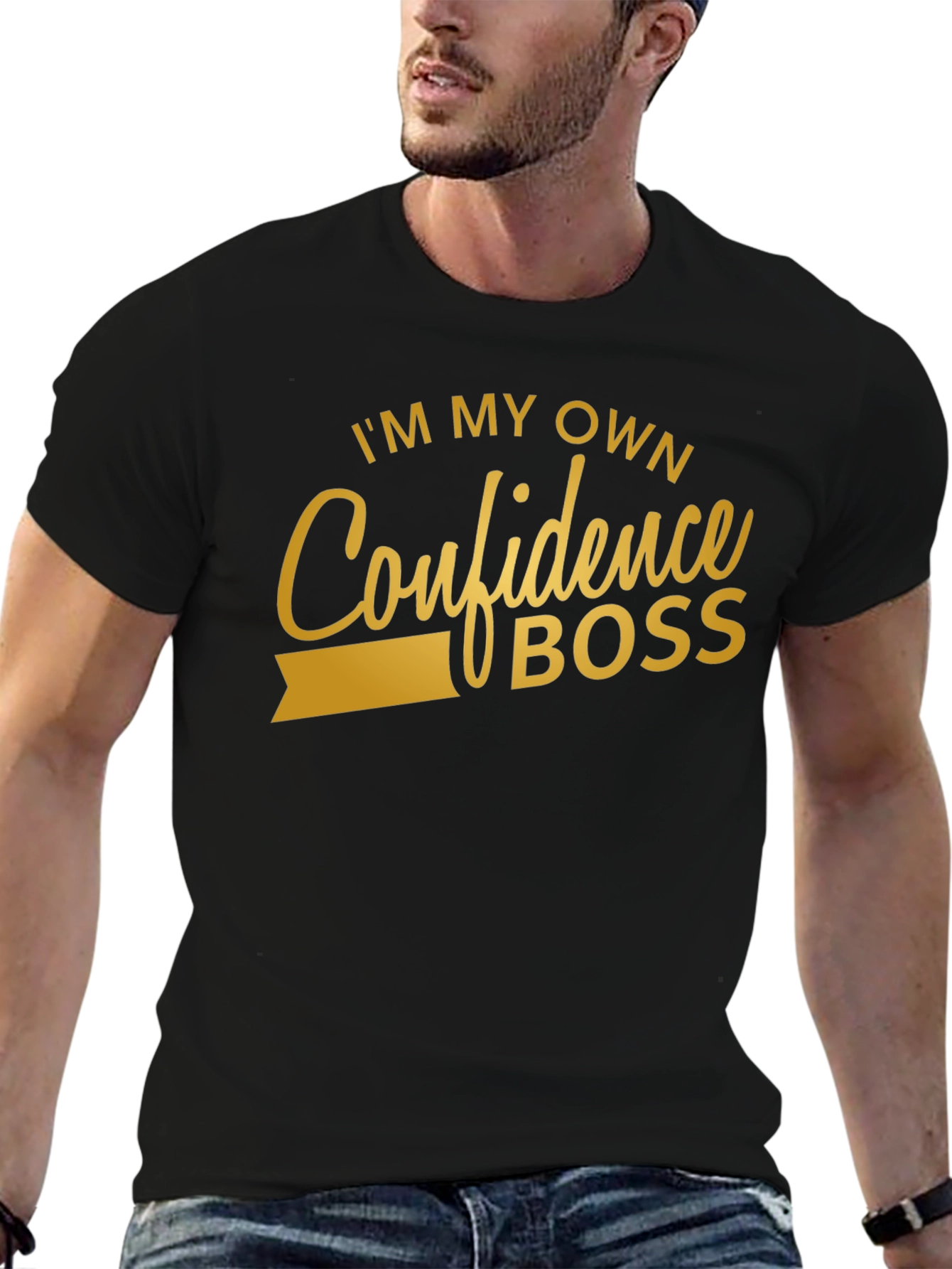 Confidence Boss Black T-Shirt