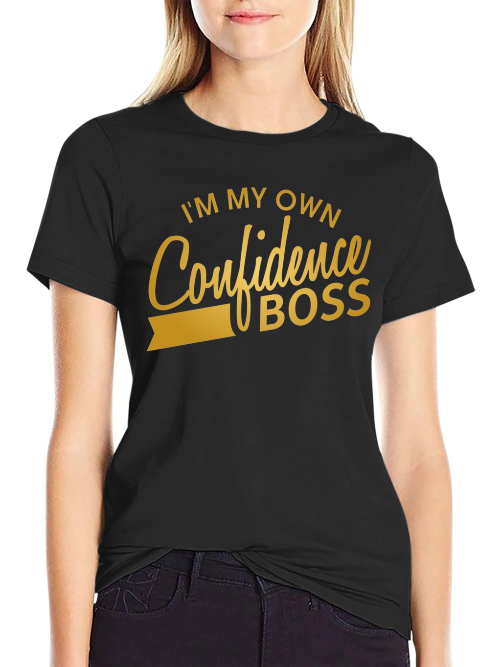 Confidence Boss Black T-Shirt