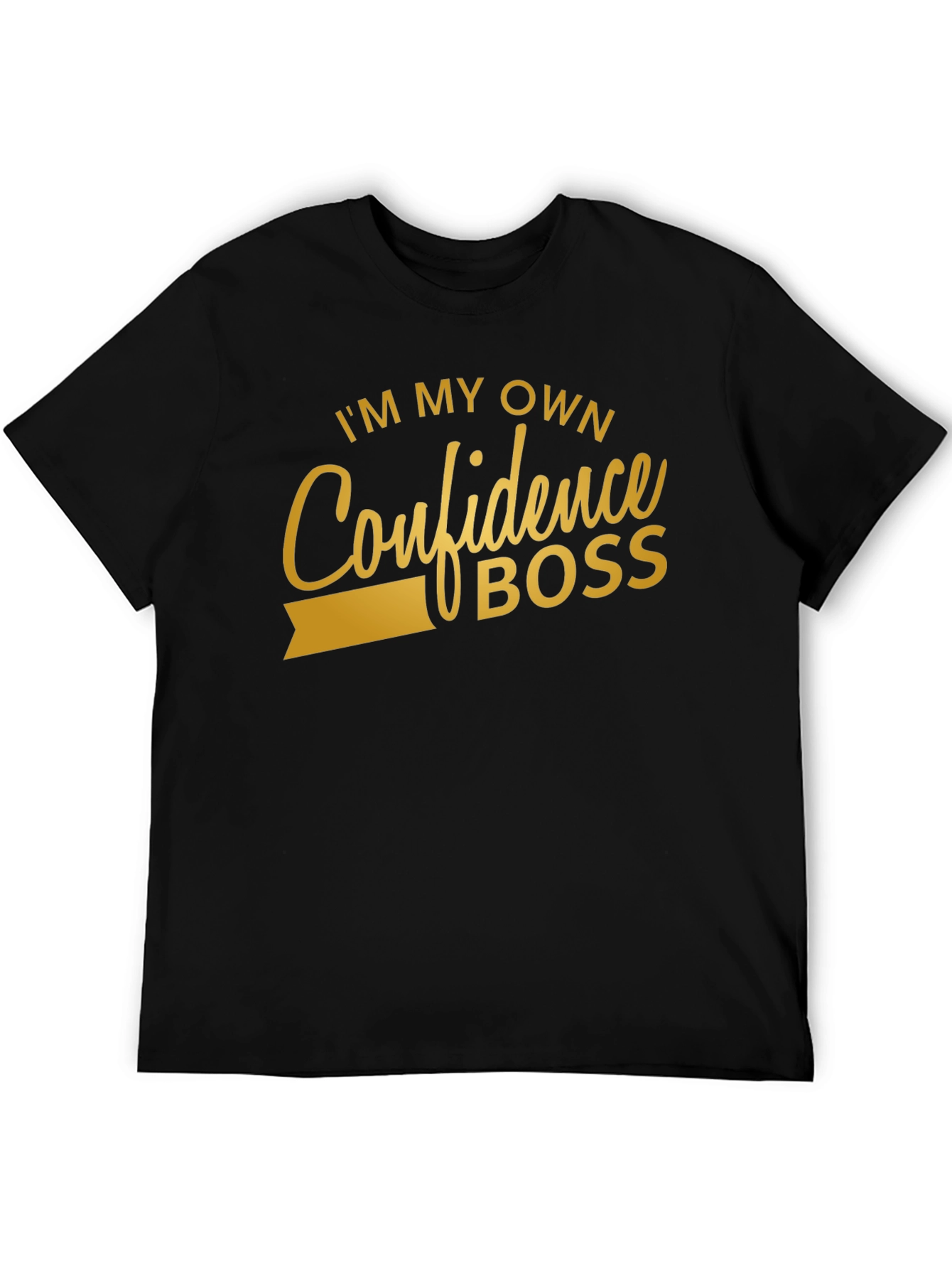 Confidence Boss Black T-Shirt