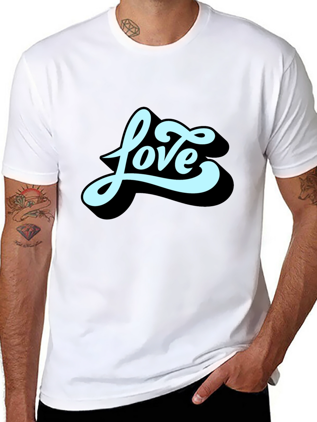 Love Graphic Black T-Shirt