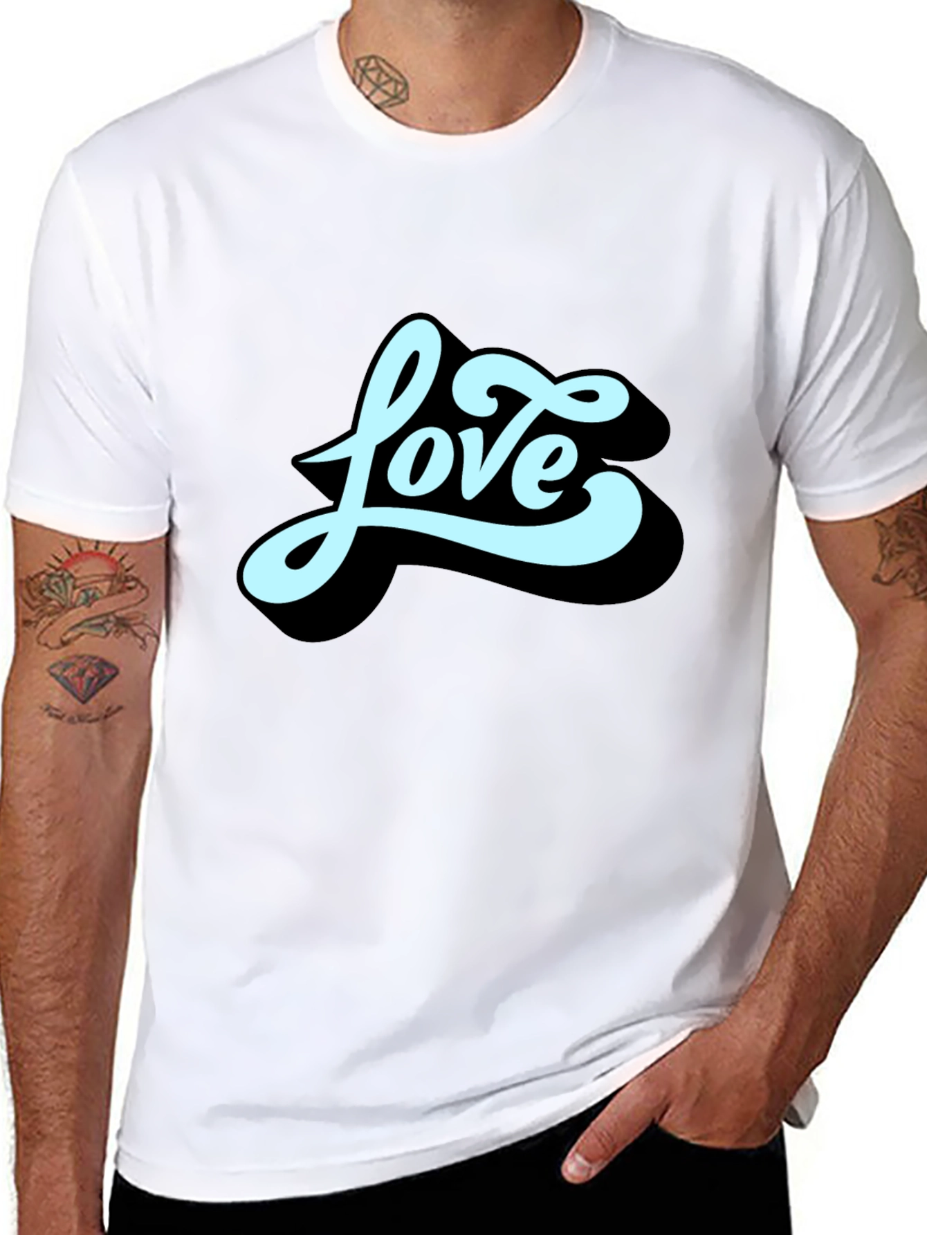 Love Graphic Black T-Shirt
