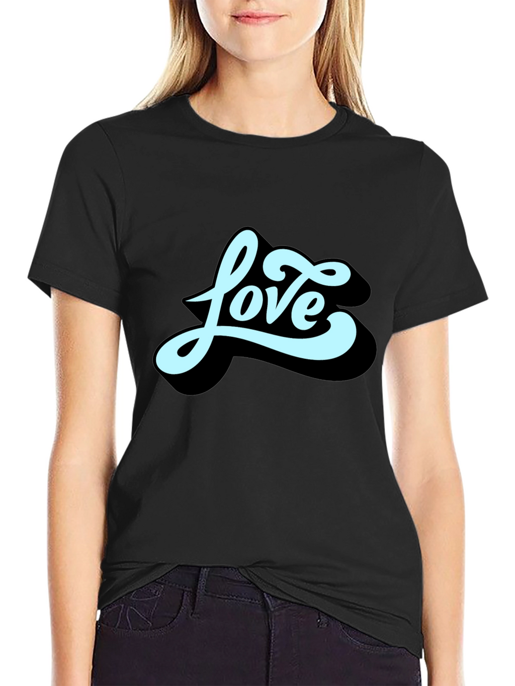 Love Graphic Black T-Shirt