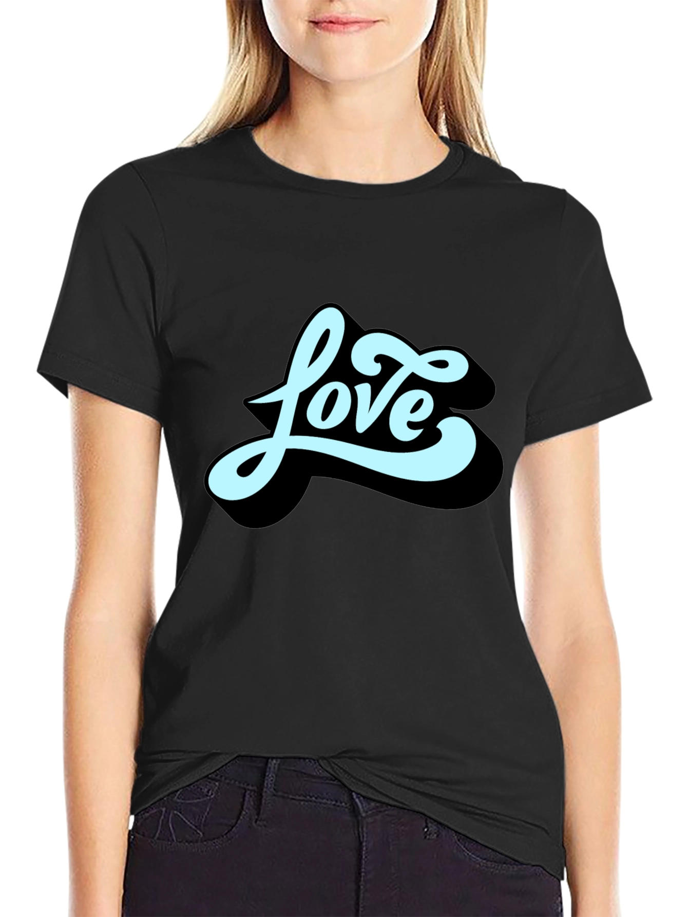 Love Graphic Black T-Shirt