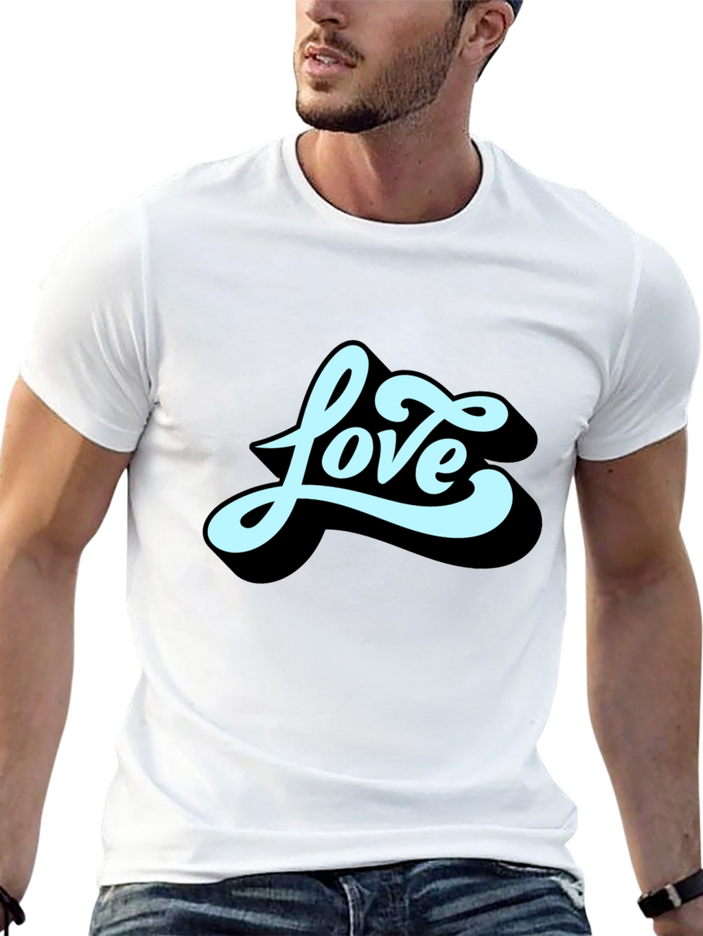 Love Graphic Black T-Shirt
