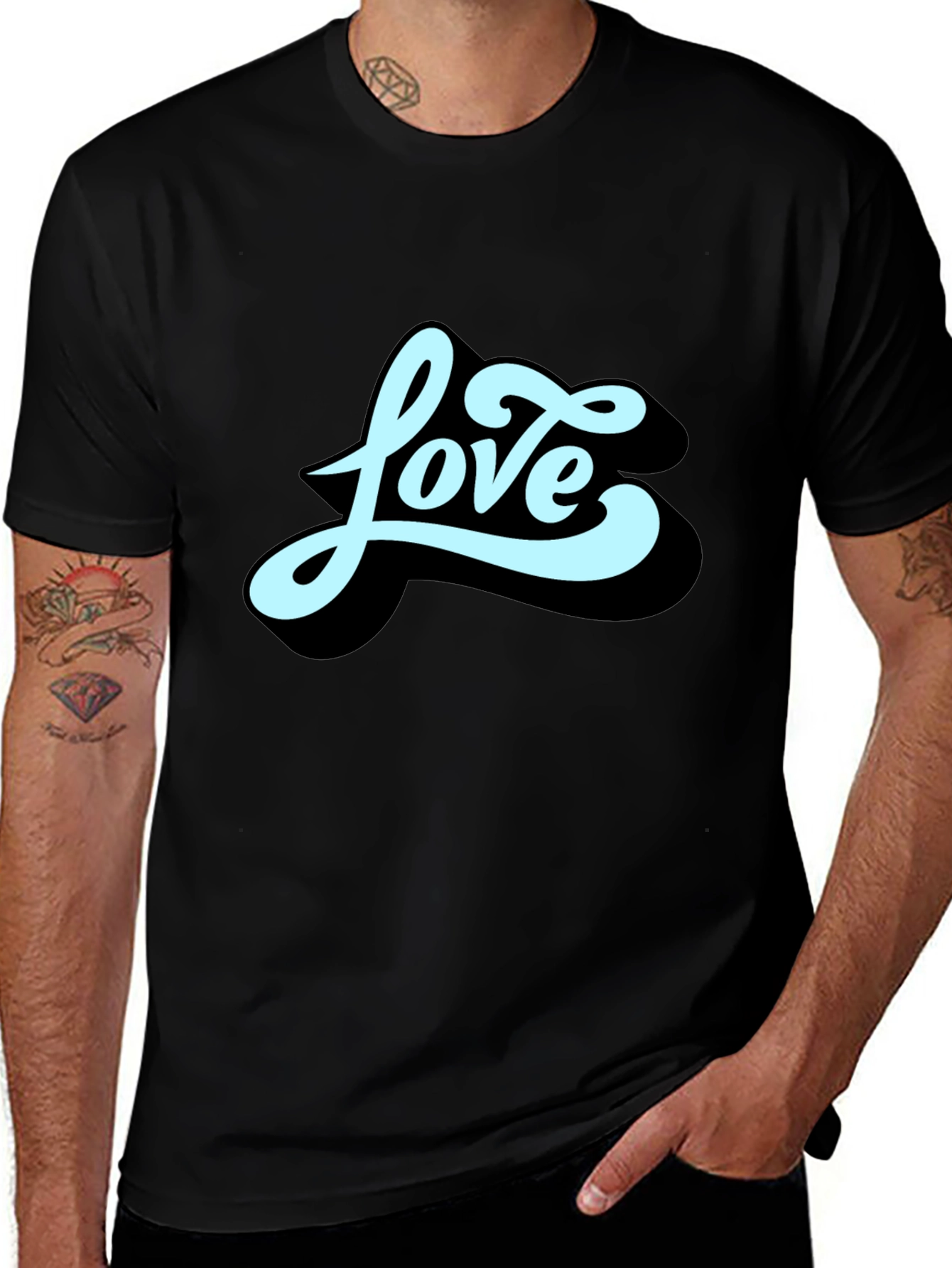 Love Graphic Black T-Shirt
