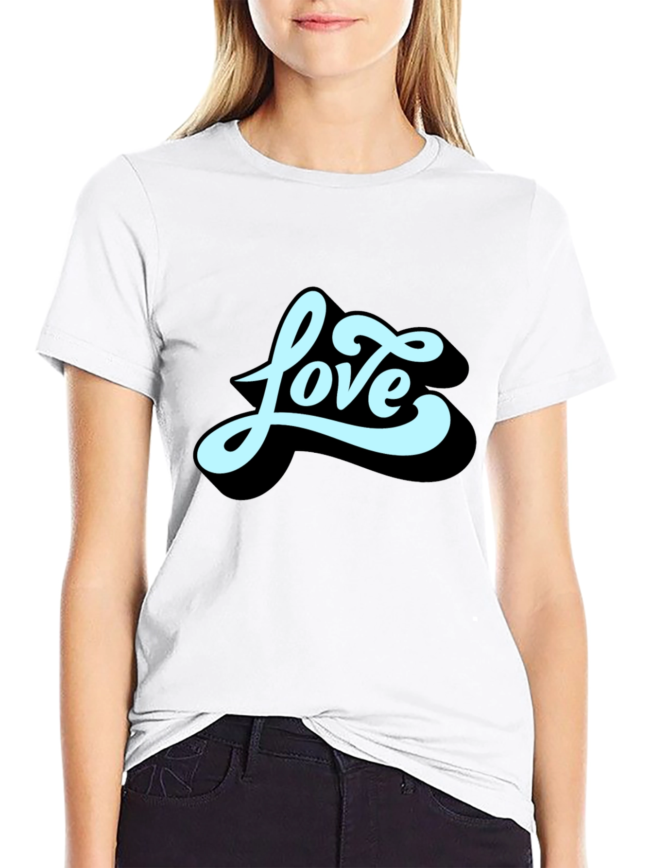 Love Graphic Black T-Shirt