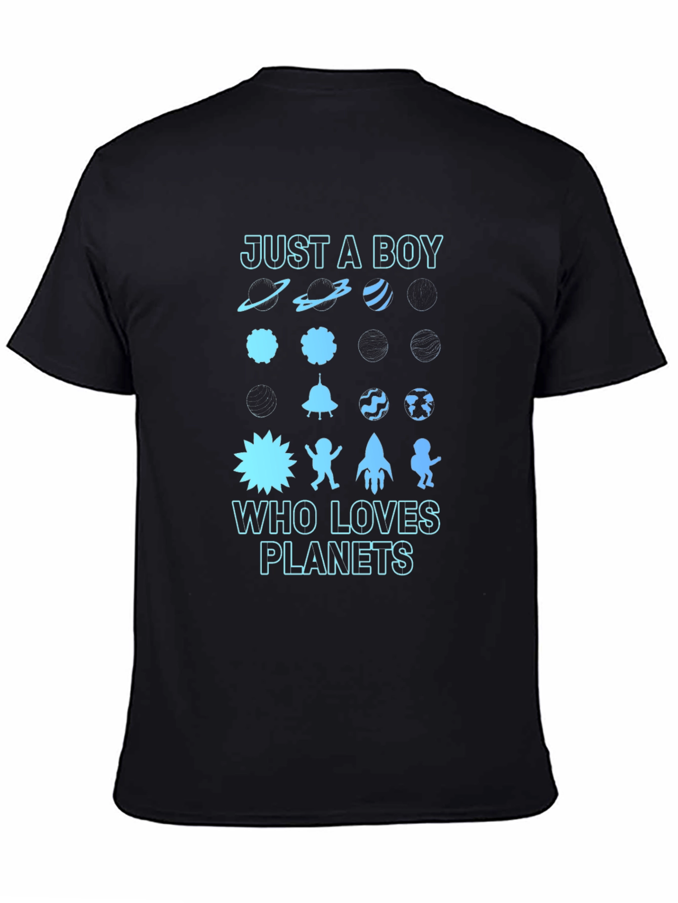 Just A Boy Who Loves Planets Graphic Tee