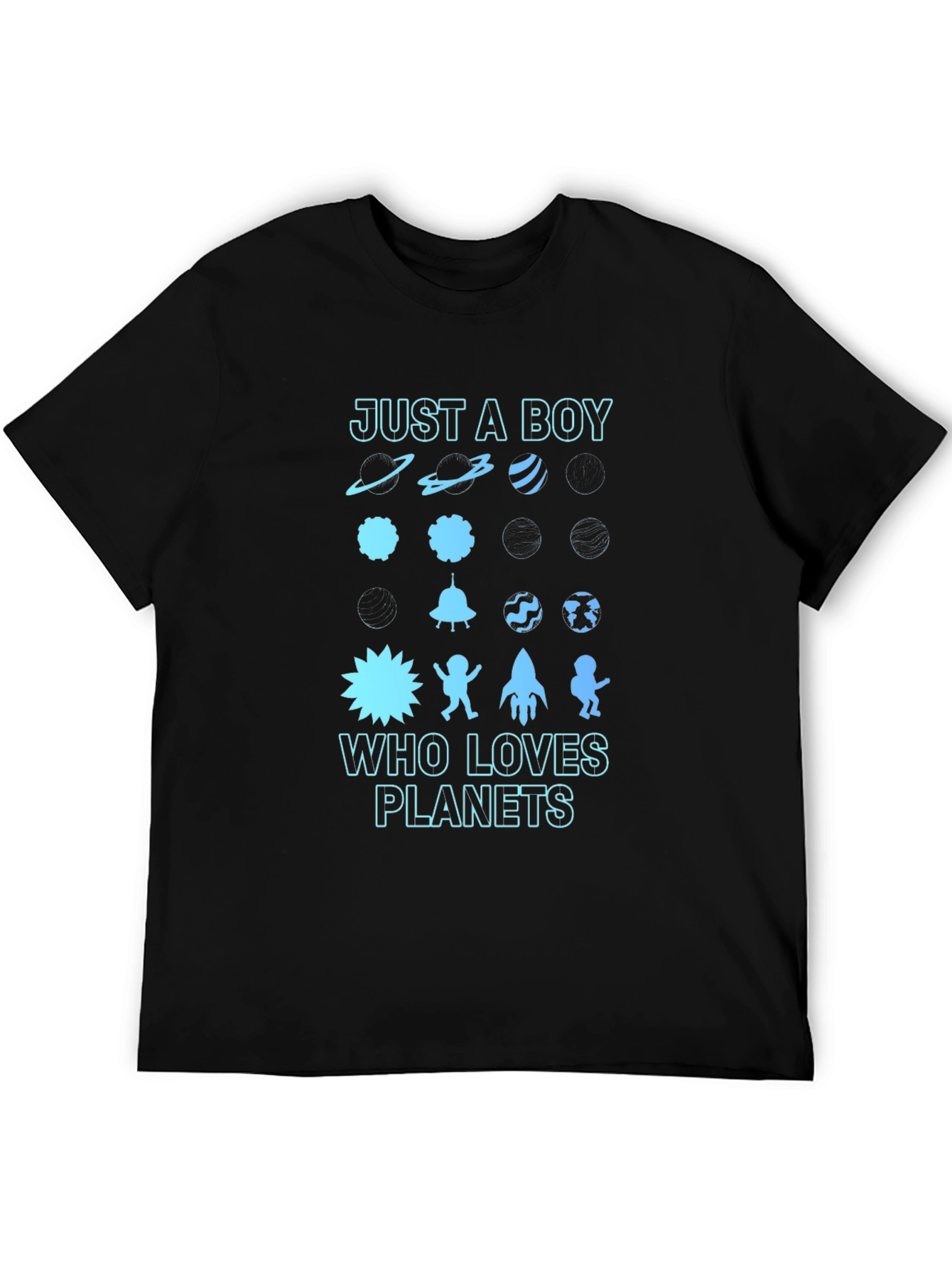 Just A Boy Who Loves Planets Graphic Tee