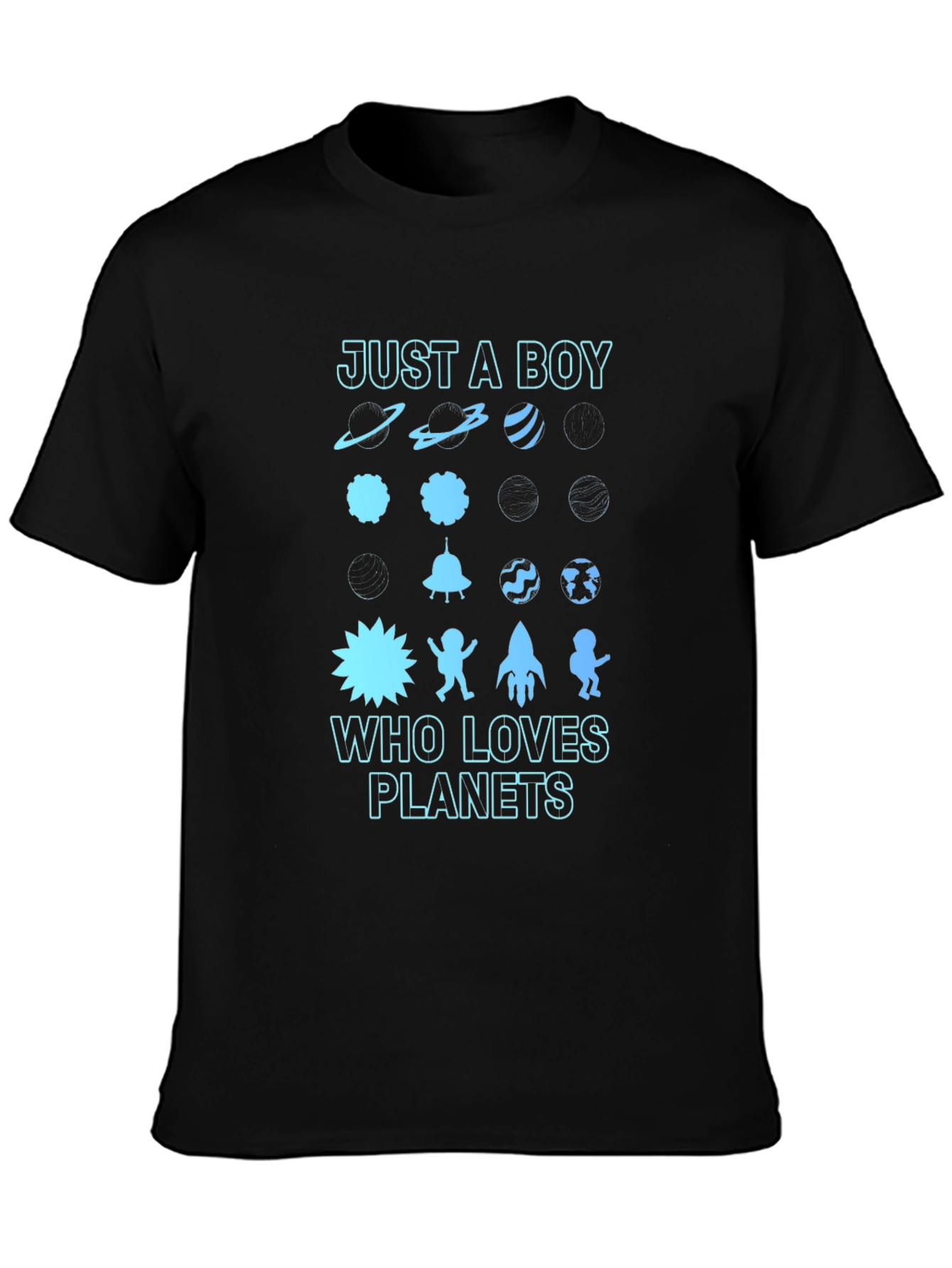 Just A Boy Who Loves Planets Graphic Tee