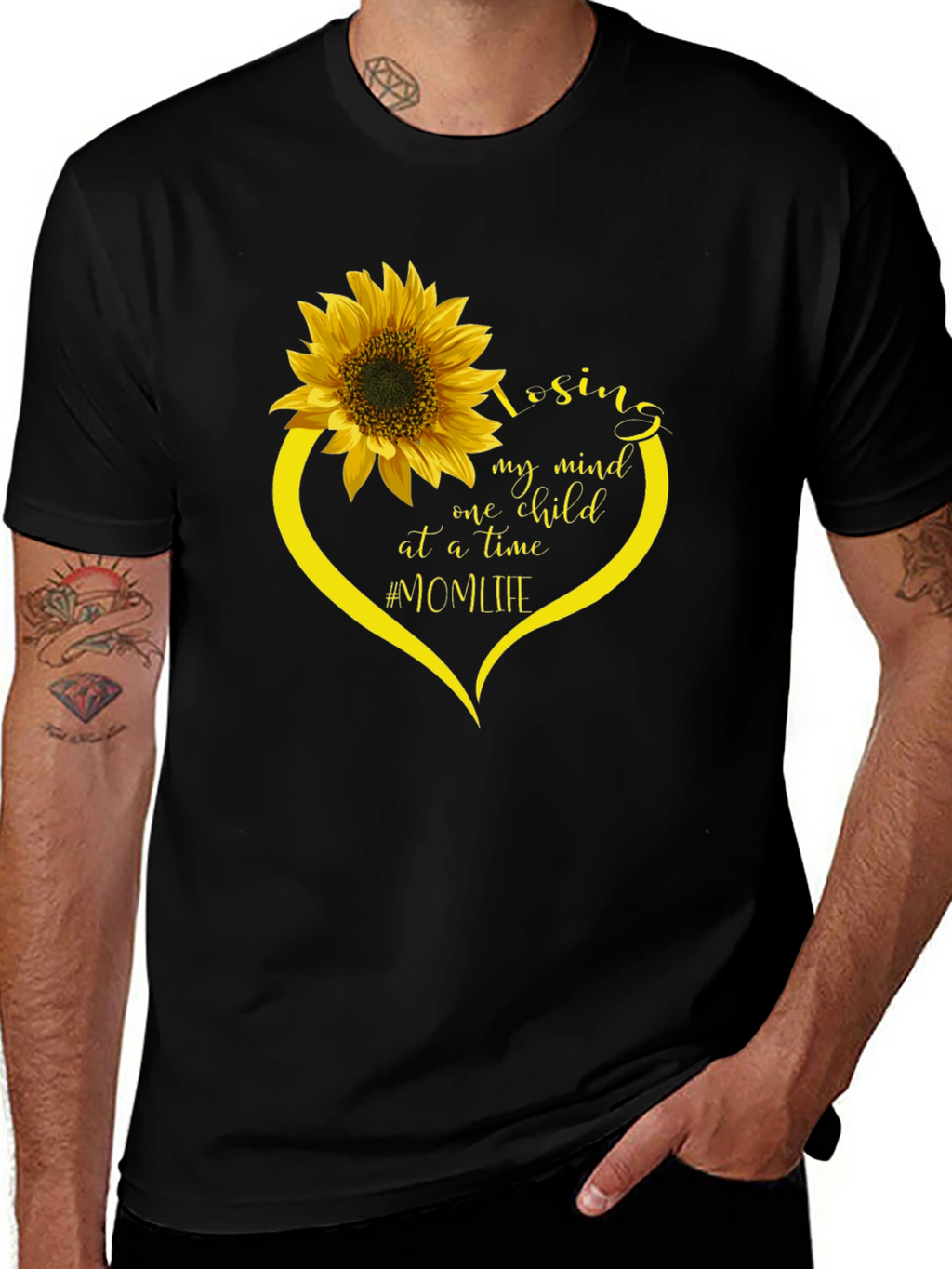 Mom Life Sunflower Graphic Tee