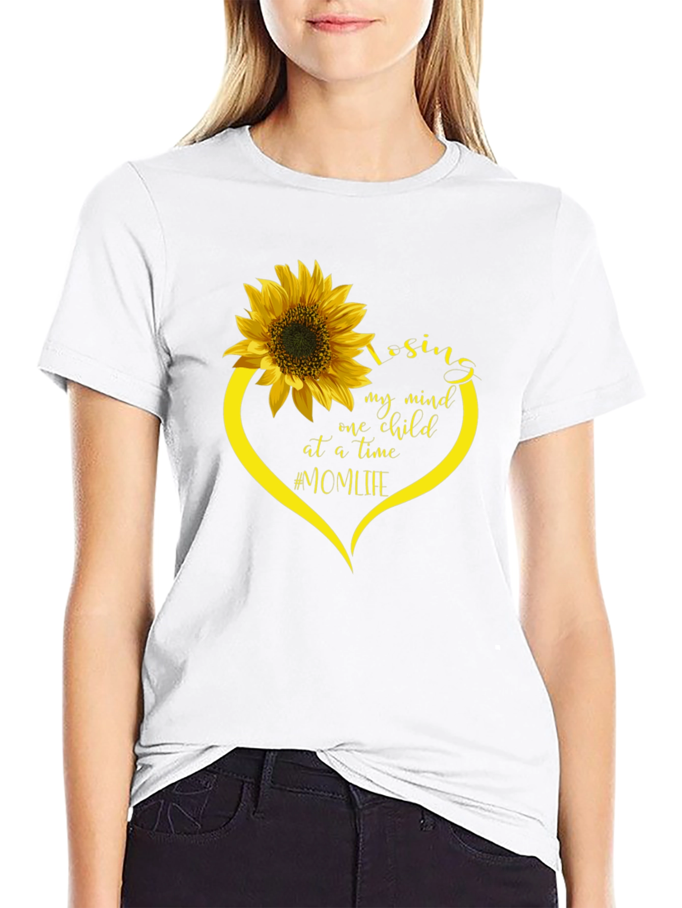 Mom Life Sunflower Graphic Tee