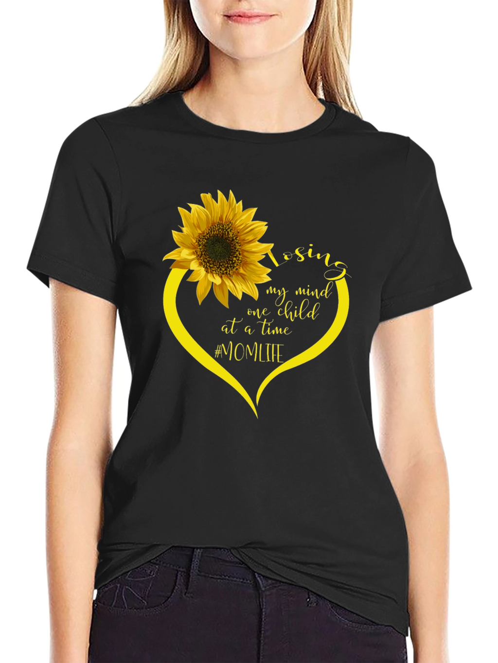 Mom Life Sunflower Graphic Tee