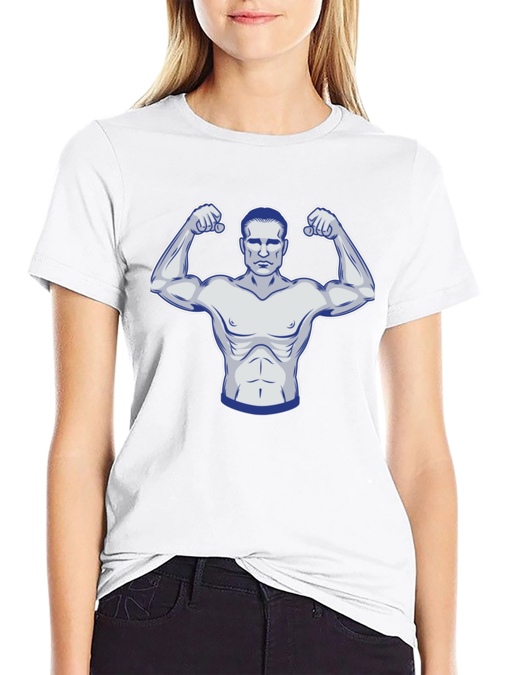Muscle Man Graphic Tee - Black