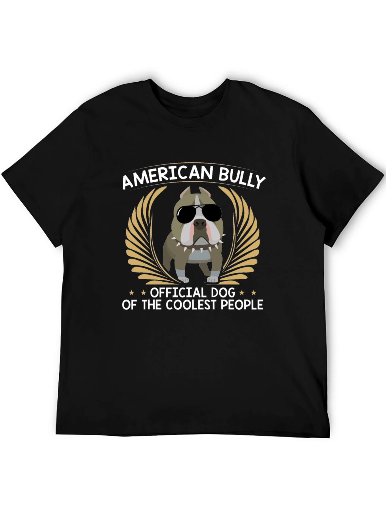 American Bully Coolest People Black Graphic T-Shirt