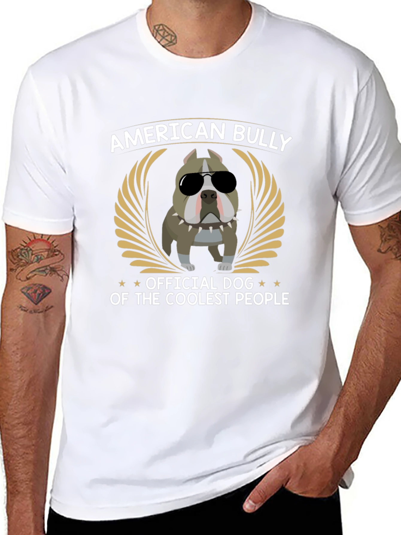 American Bully Coolest People Black Graphic T-Shirt