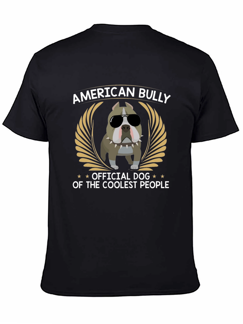 American Bully Coolest People Black Graphic T-Shirt