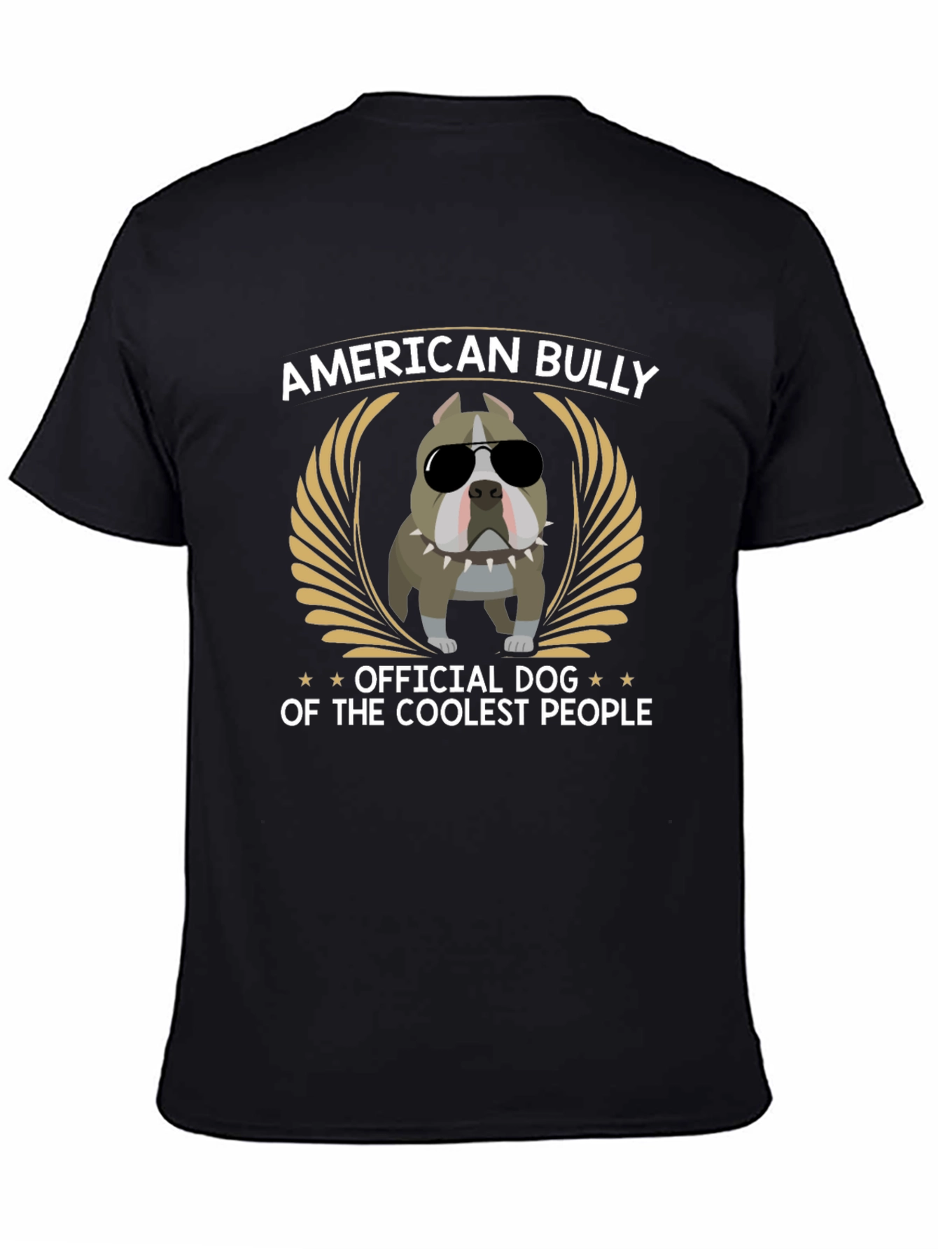 American Bully Coolest People Black Graphic T-Shirt